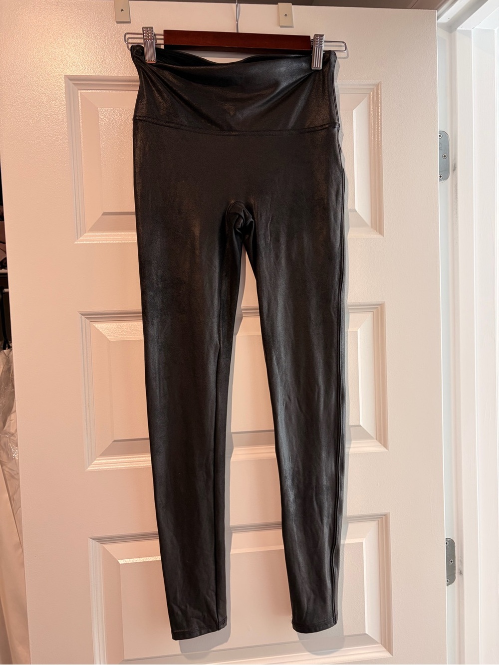 Black Faux Leather Leggings